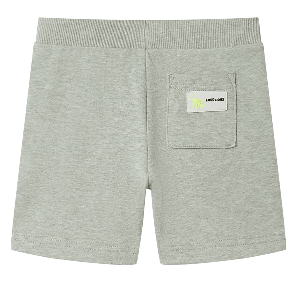 vidaXL Kindershorts met trekkoord 104 gemêleerd lichtkakikleurig afbeelding