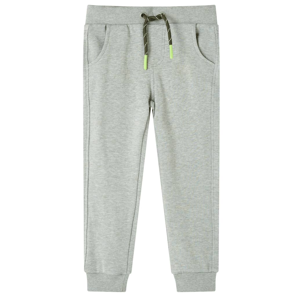 Pantaloni de trening pentru copii, kaki deschis, 140