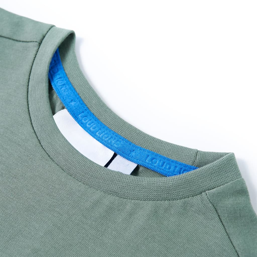 Thumbnail - vidaXL Kinder-T-Shirt Khaki 92