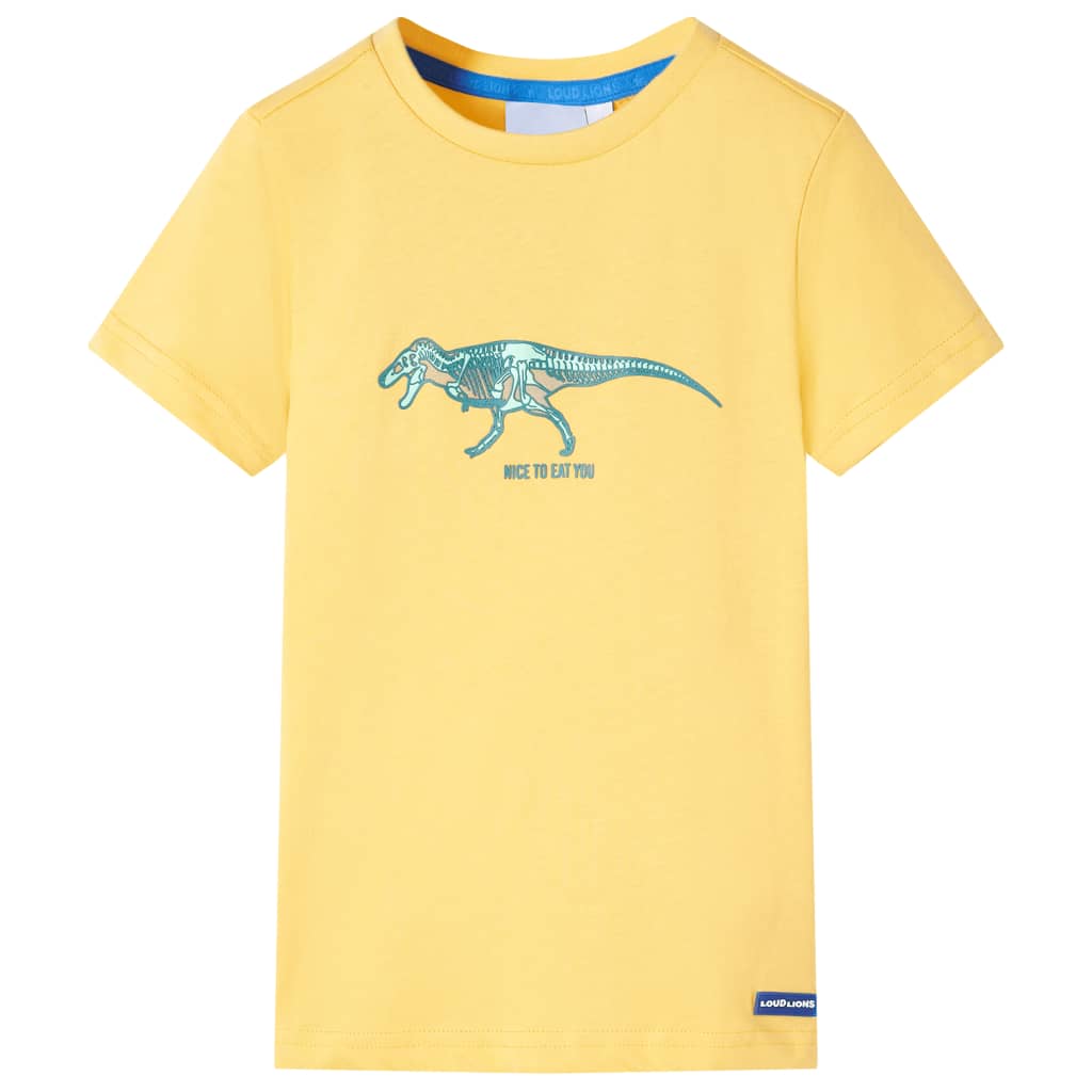 Tricou pentru copii, imprimeu dinozaur, albastru deschis, 92