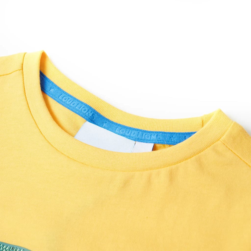 Thumbnail - vidaXL Kinder-T-Shirt Helles Ocker 92