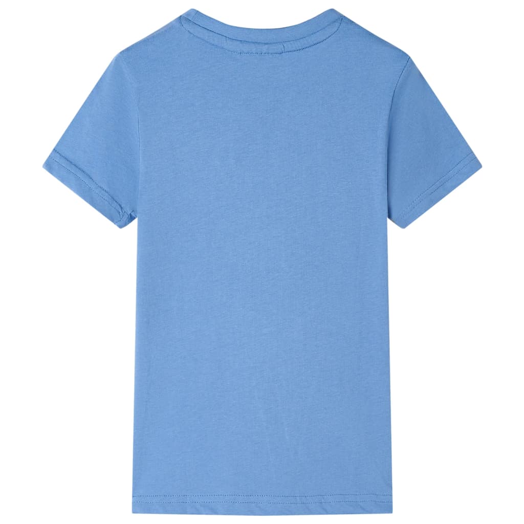 vidaXL Kindershirt 128 middelblauw afbeelding