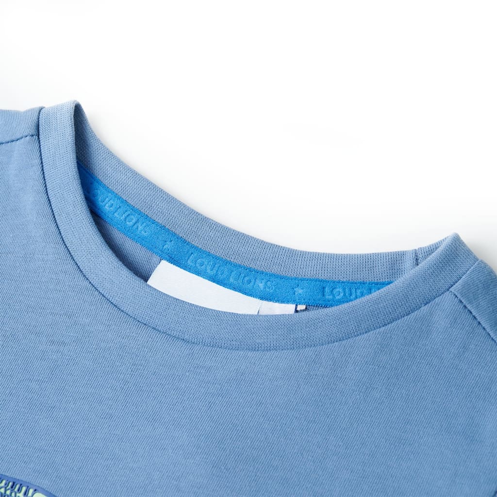 Thumbnail - vidaXL Kinder-T-Shirt Mittelblau 140