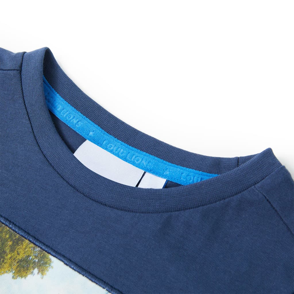 Thumbnail - vidaXL Kinder-T-Shirt Dunkelblau 92