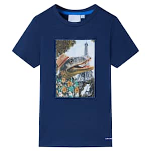 Laste T-s&auml;rk, tumesinine, 116