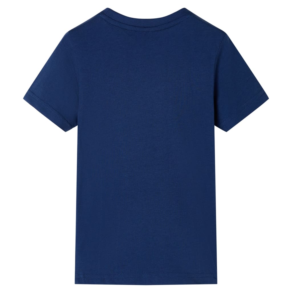 vidaXL Kindershirt 128 donkerblauw afbeelding