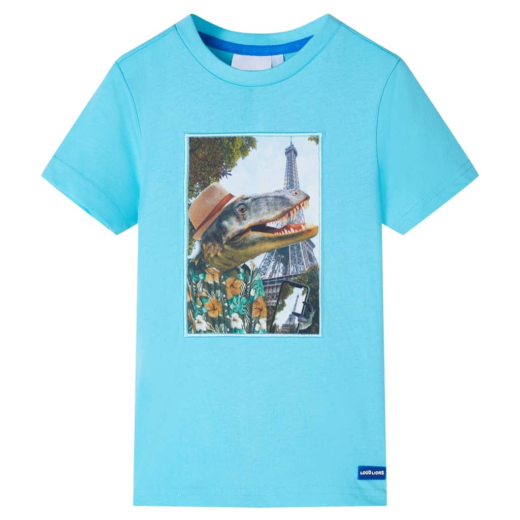 vidaXL Kinder-T-Shirt Aquablau 104