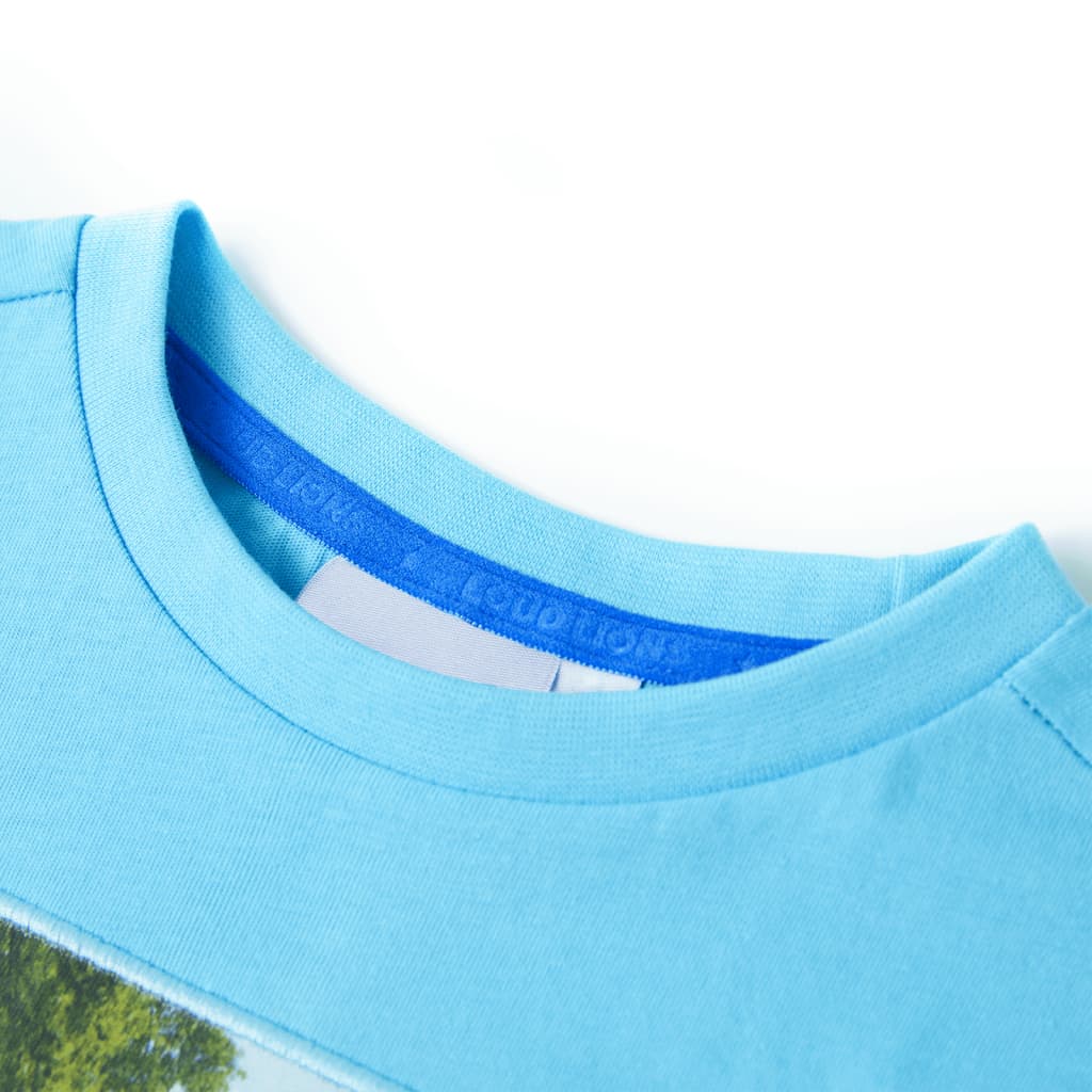 Thumbnail - vidaXL Kinder-T-Shirt Aquablau 128