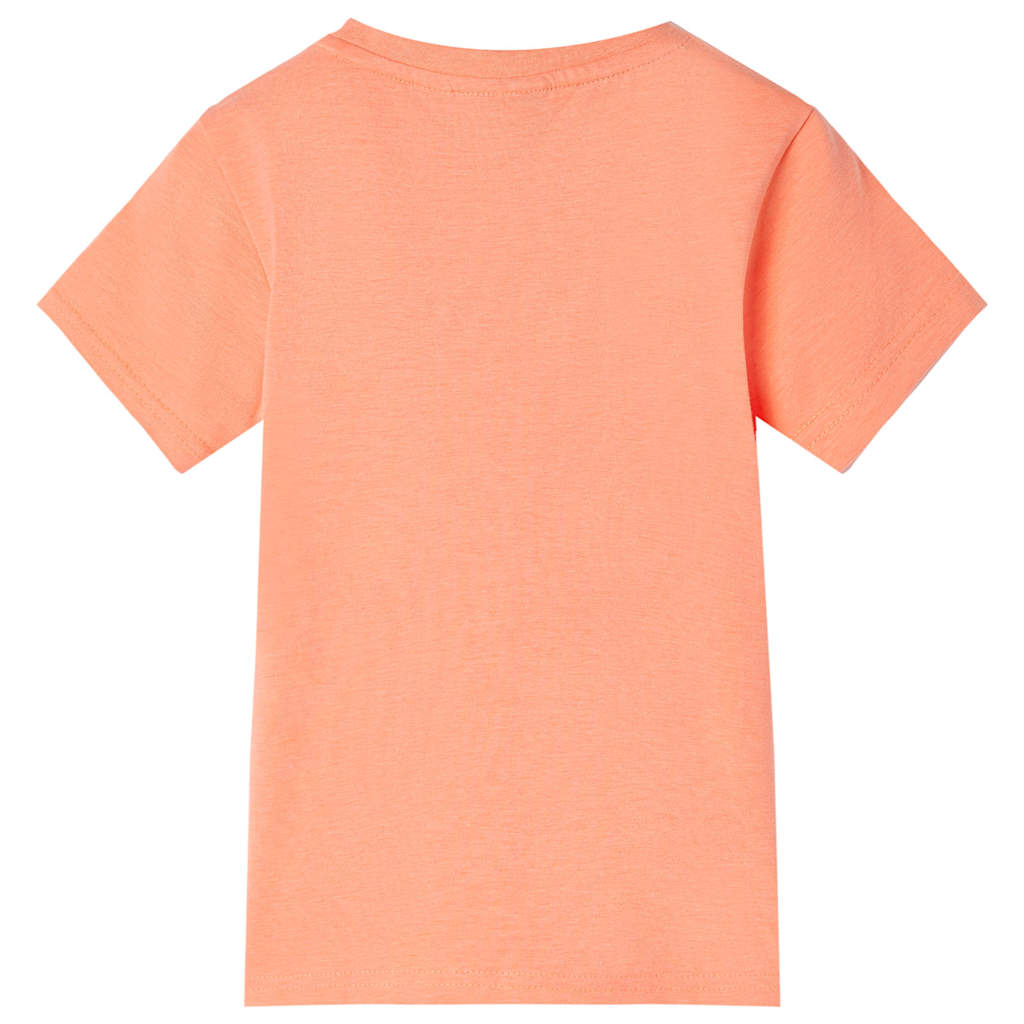 vidaXL Tricou pentru copii, portocaliu neon, 140