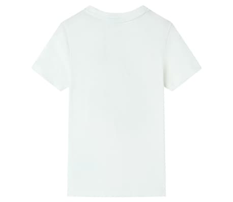 Kindershirt met korte mouwen 128 ecru