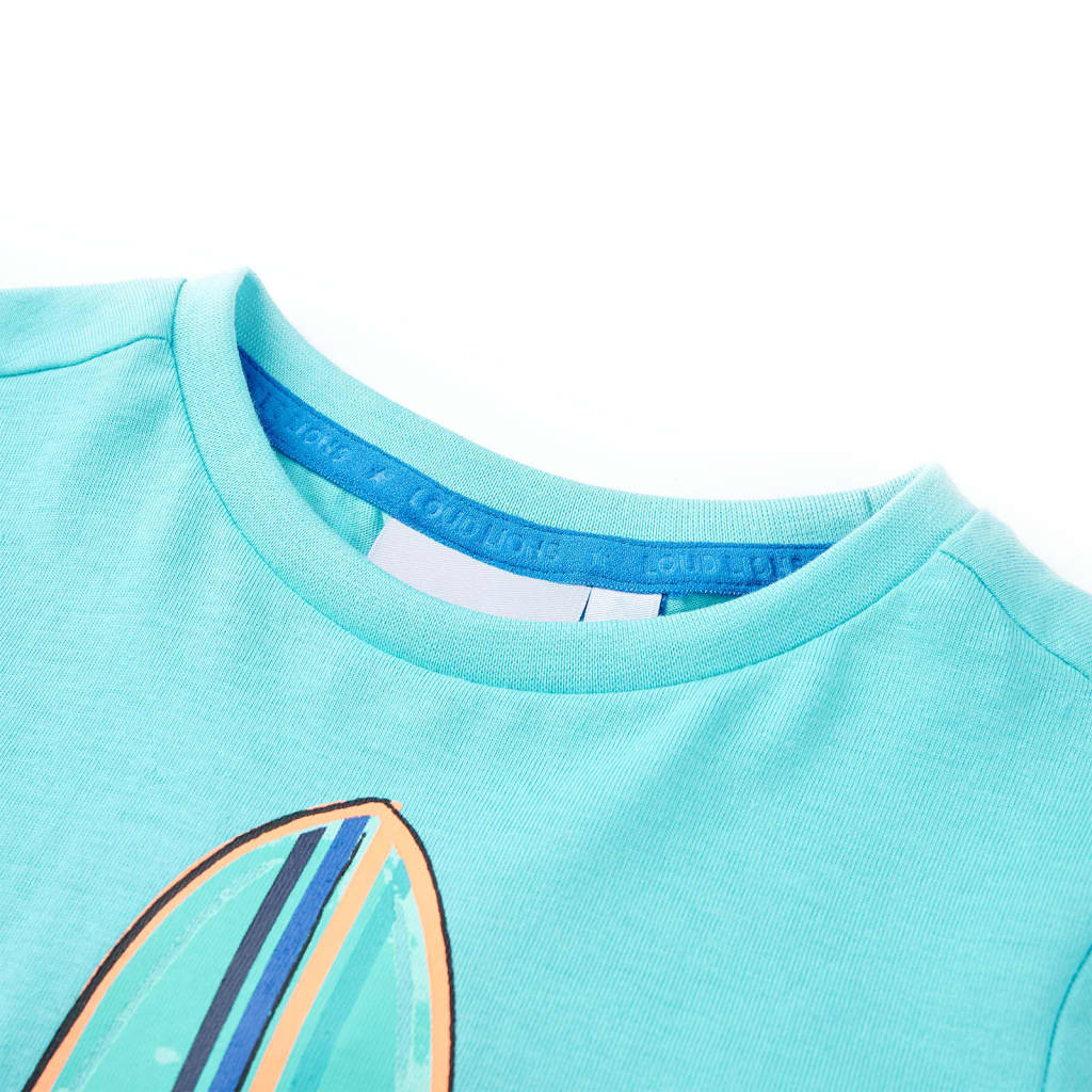 Thumbnail - vidaXL Kinder-Kurzarmshirt Aquablau 116