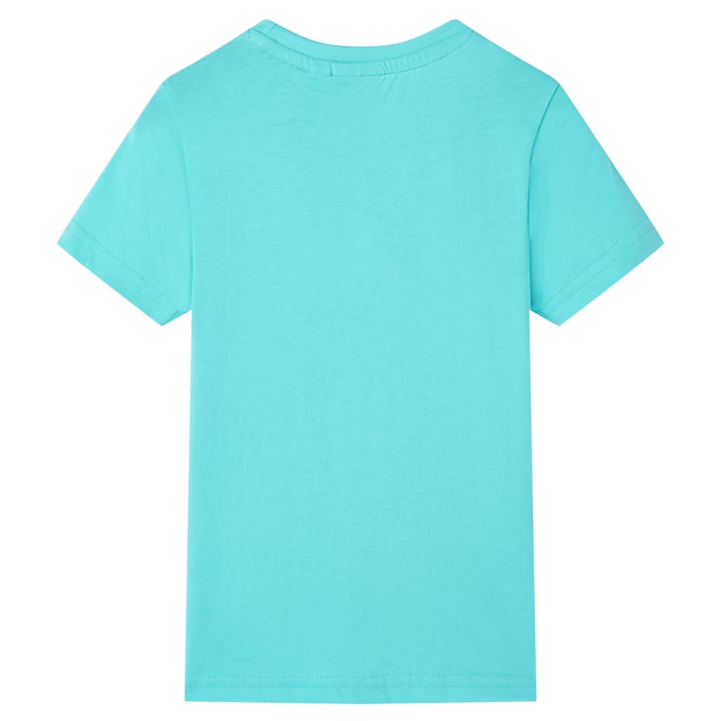 vidaXL Kindershirt met korte mouwen 128 zeeblauw afbeelding