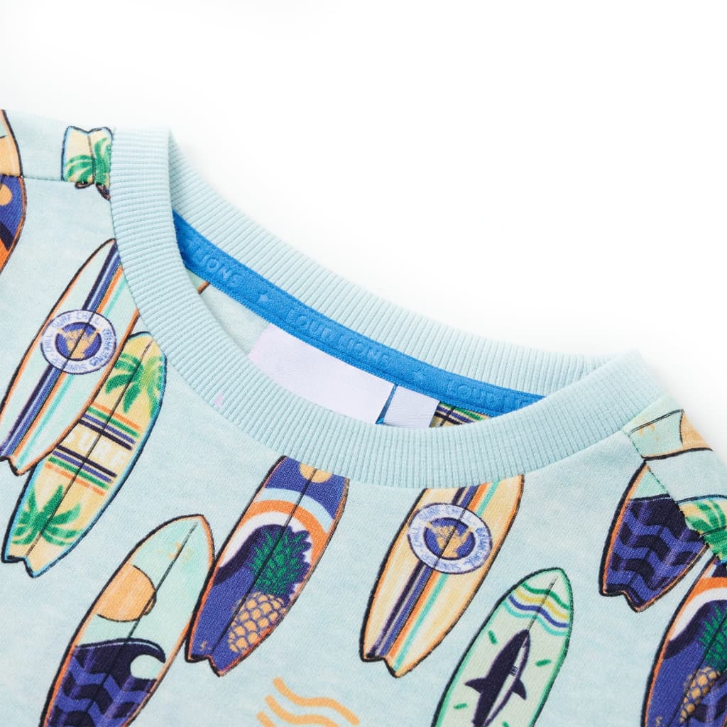 Thumbnail - vidaXL Kinder-Sweatshirt Hellblau Melange 116