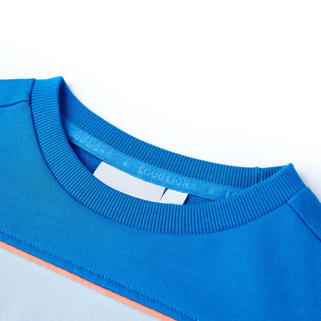 Thumbnail - vidaXL Kinder-Sweatshirt Knallblau und Hellblau 104