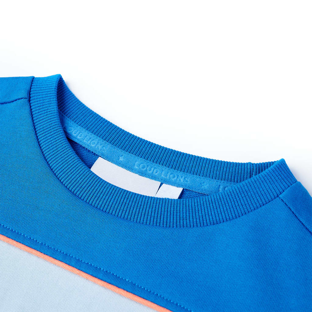Thumbnail - vidaXL Kinder-Sweatshirt Knallblau und Hellblau 116