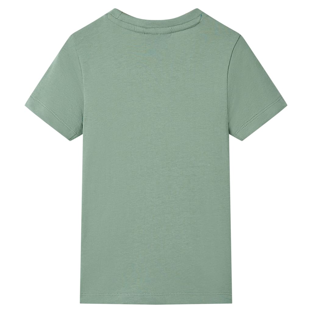 vidaXL Kindershirt met korte mouwen 116 kakikleurig afbeelding