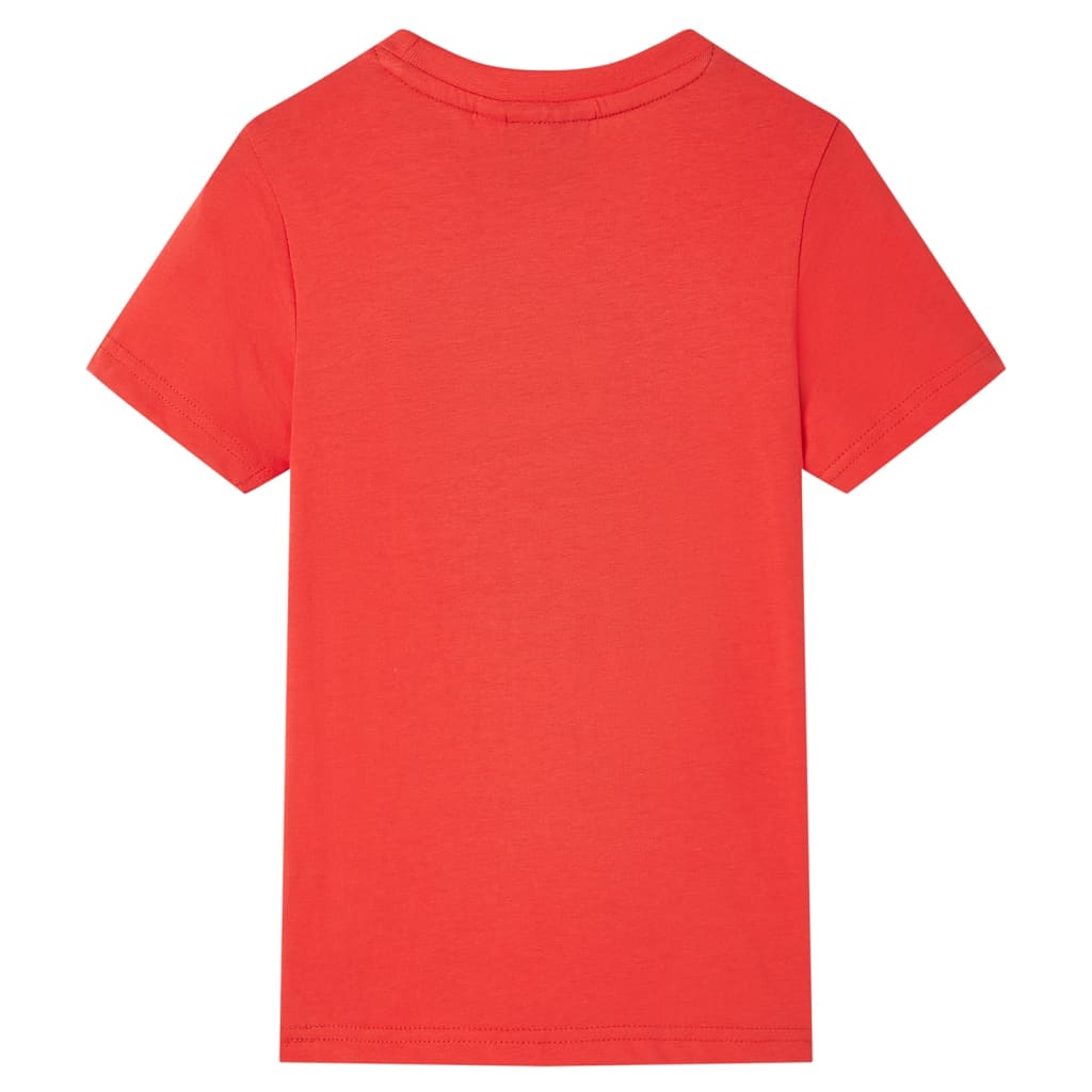vidaXL Kindershirt met korte mouwen 104 rood afbeelding