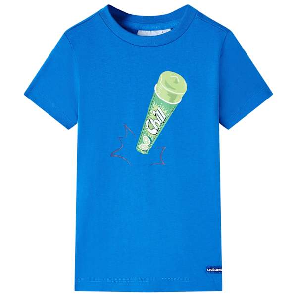 vidaXL Laste T-s&auml;rk, erksinise, 116