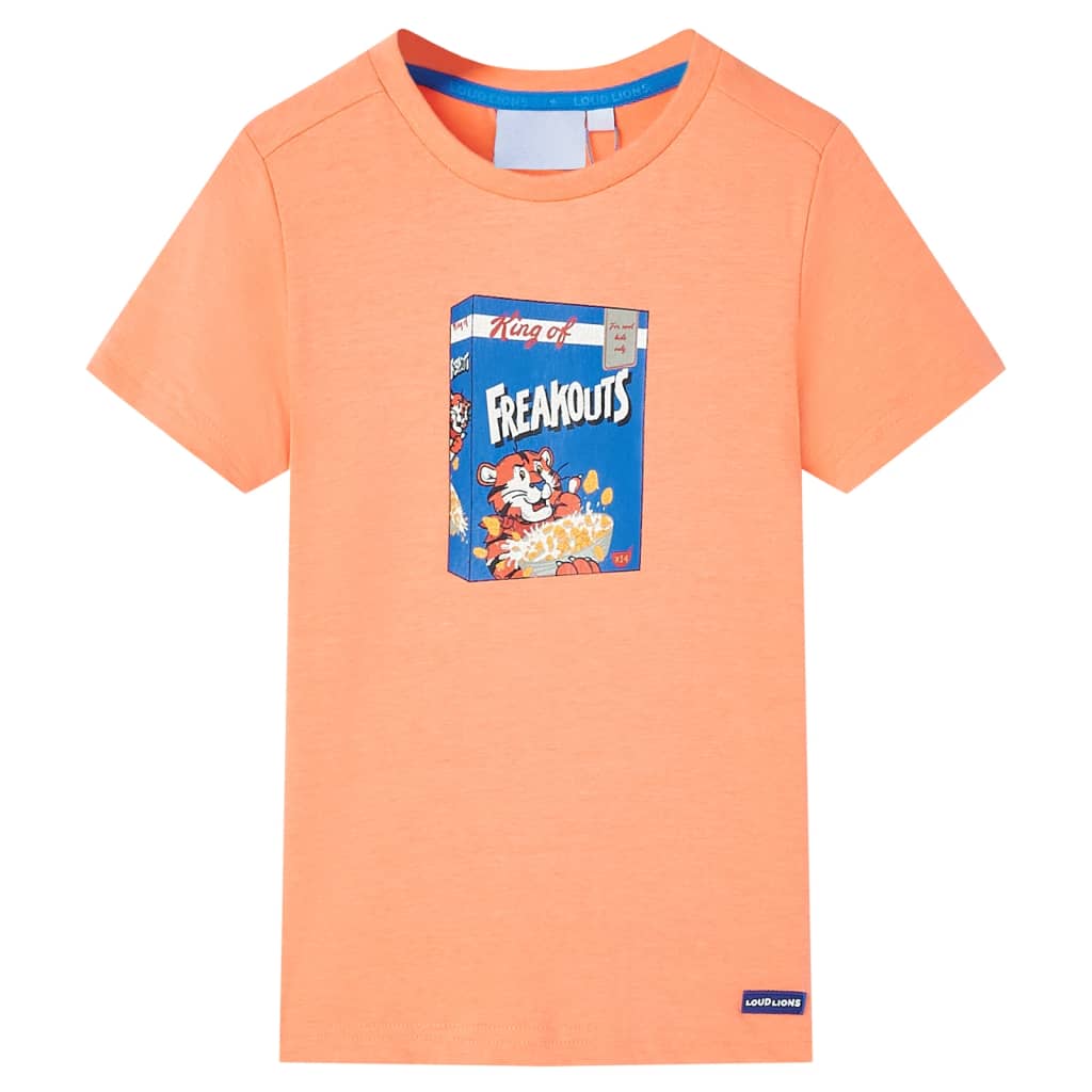 Maglietta da Bambino a Maniche Corte Arancione Neon 92