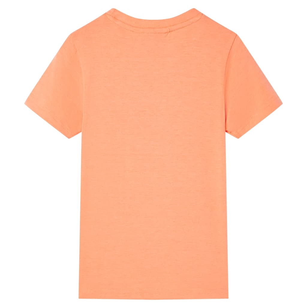 vidaXL Kindershirt met korte mouwen 116 neonoranje afbeelding