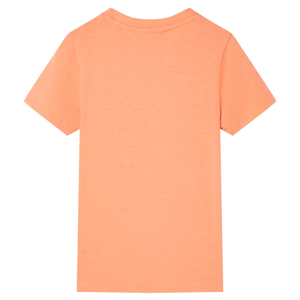 vidaXL Kindershirt met korte mouwen 140 neonoranje afbeelding