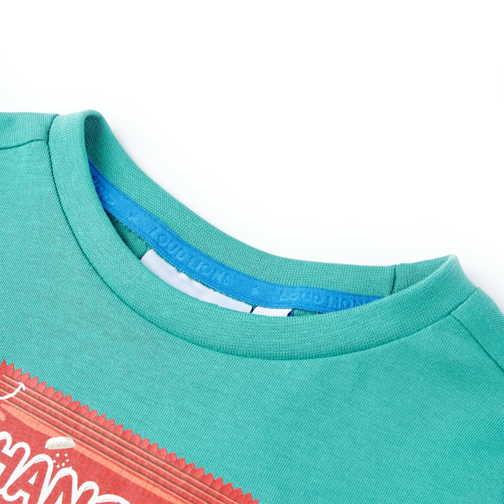Thumbnail - vidaXL Kinder-Kurzarmshirt Dunkles Minzgrün 116
