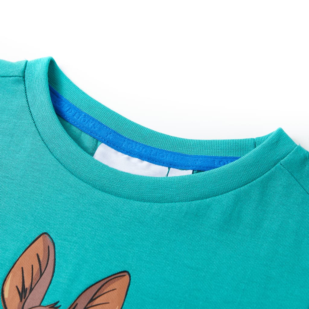 Thumbnail - vidaXL Kinder-Kurzarmshirt Dunkles Minzgrün 104