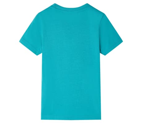 T-shirt pour enfants avec manches courtes menthe fonc&eacute; 116
