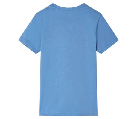 T-shirt pour enfants avec manches courtes bleu moyen 104