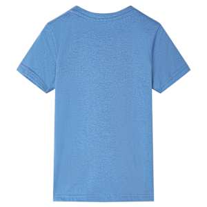 T-shirt pour enfants avec manches courtes bleu moyen 104