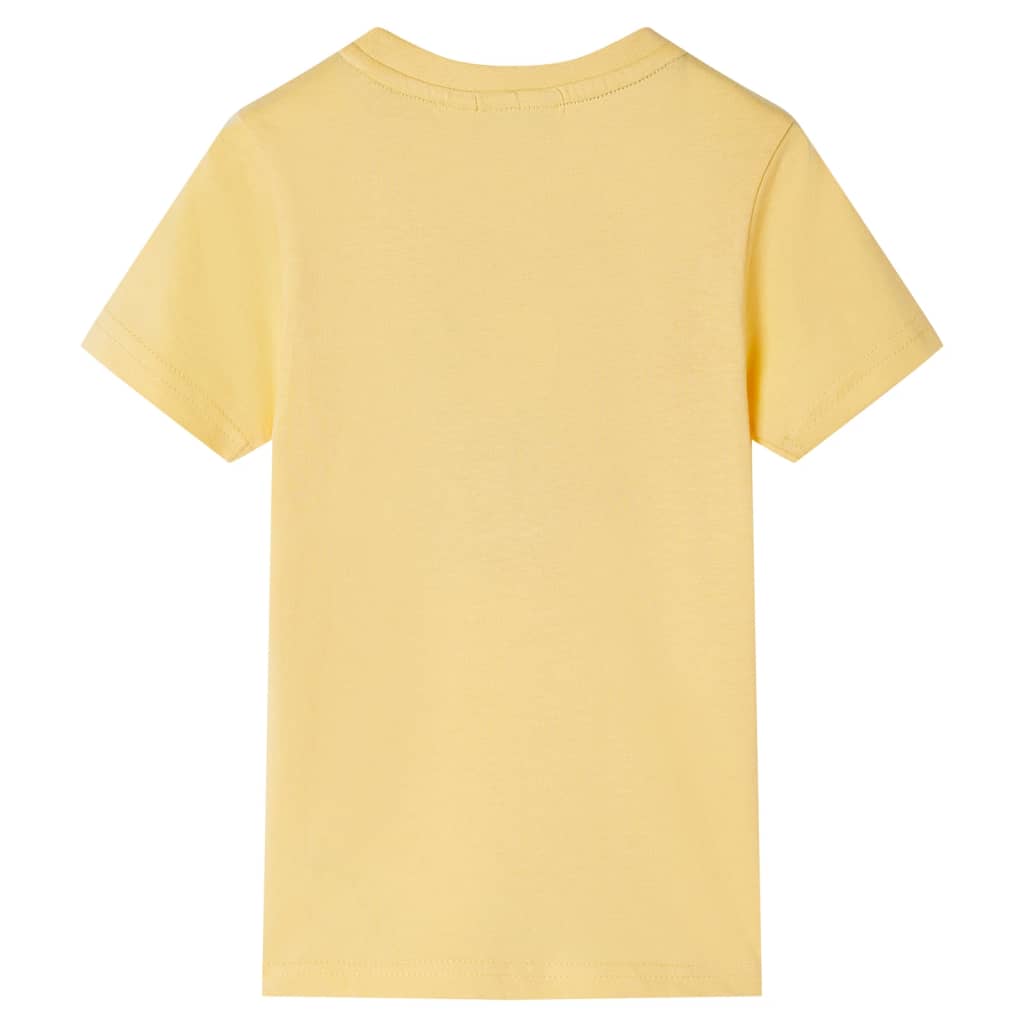vidaXL Kindershirt met korte mouwen 140 geel afbeelding