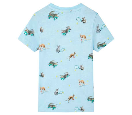 Kids' T-shirt Light Blue Melange 104