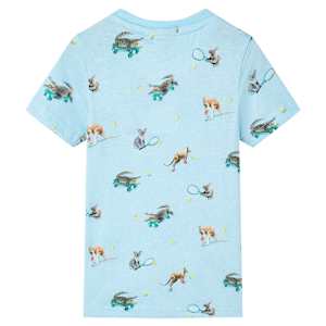 Kids' T-shirt Light Blue Melange 104