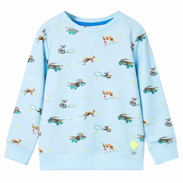 vidaXL Laste pusa, helesinine melange, 104