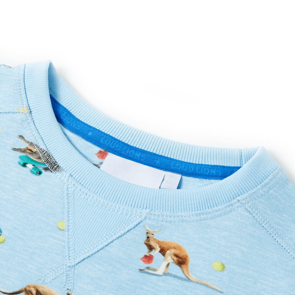 Thumbnail - vidaXL Kinder-Sweatshirt Hellblau Melange 104