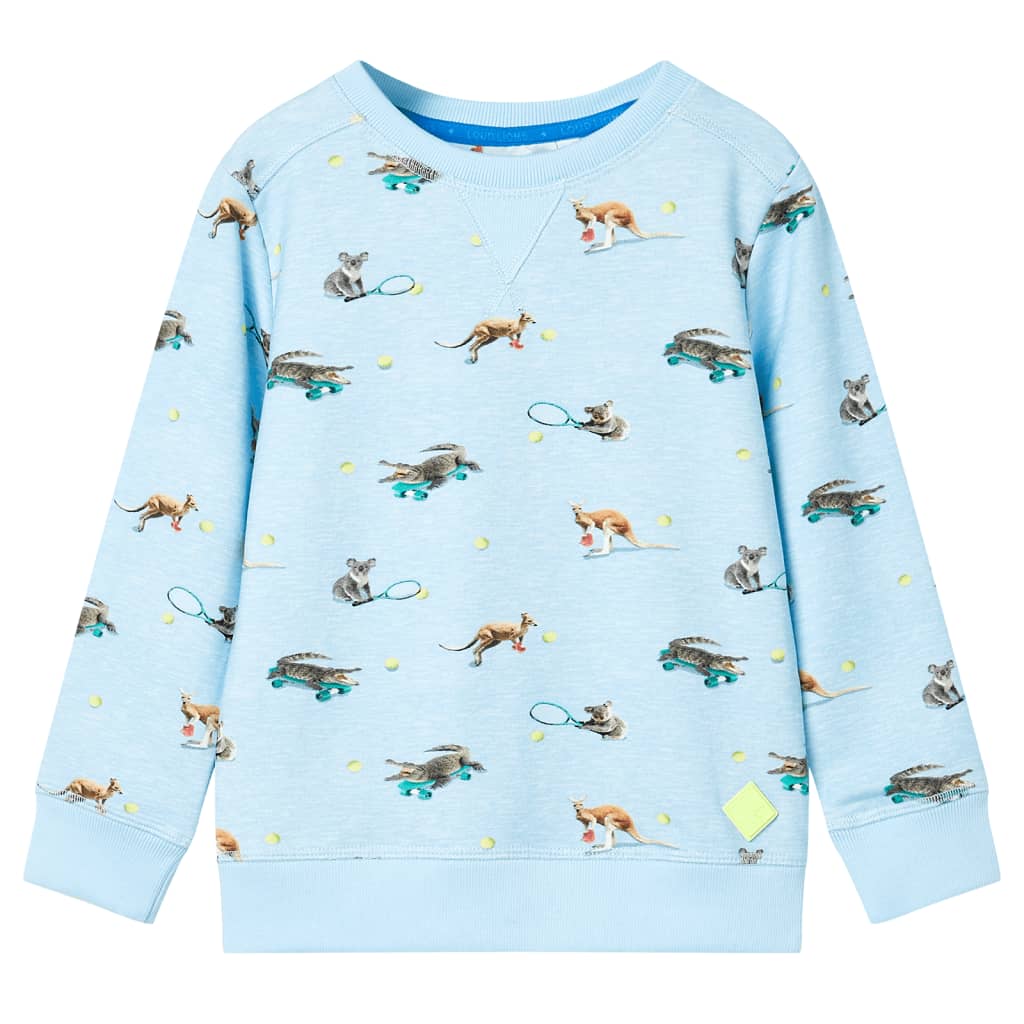 Sweatshirt pour enfants mélange bleu clair 116