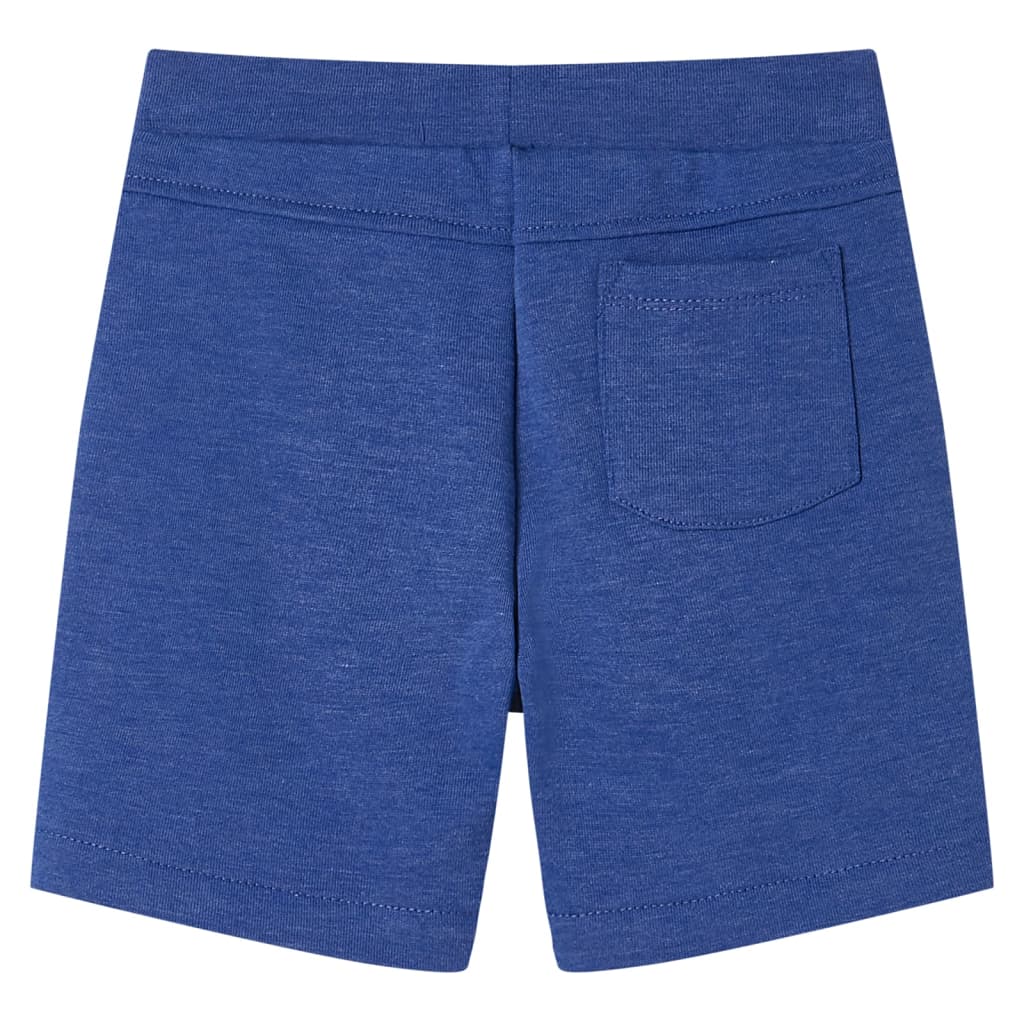 vidaXL Kindershorts met trekkoord 92 gemêleerd blauw afbeelding