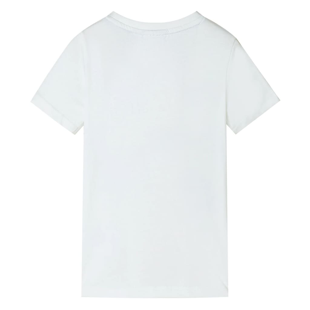 vidaXL Kindershirt 128 ecru afbeelding