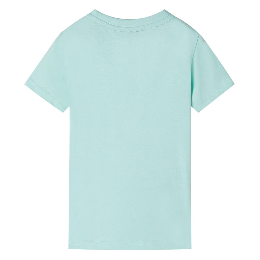 vidaXL Kindershirt 92 lichtmint afbeelding