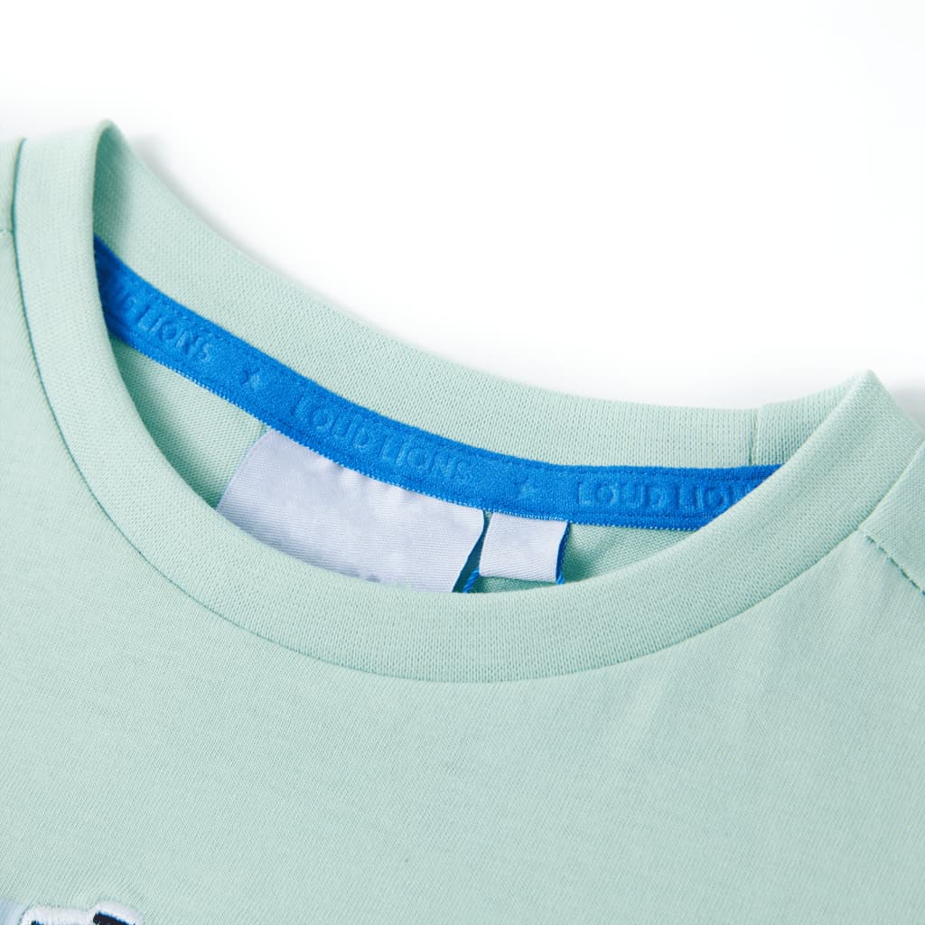 Thumbnail - vidaXL Kinder-T-Shirt Helles Minzgrün 140