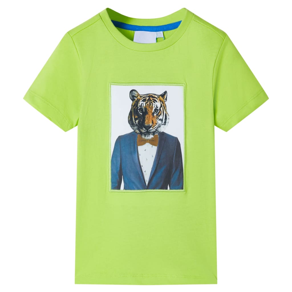 vidaXL Kinder-Kurzarmshirt Limette 104