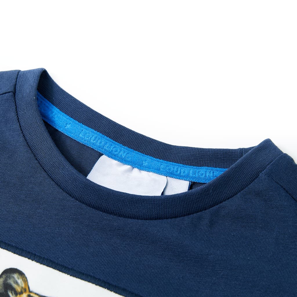 Thumbnail - vidaXL Kinder-Kurzarmshirt Dunkelblau 92
