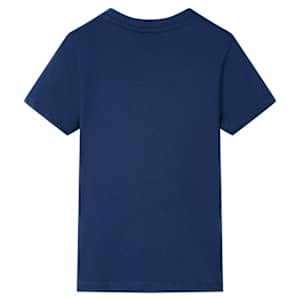 T-shirt pour enfants avec manches courtes bleu fonc&eacute; 92