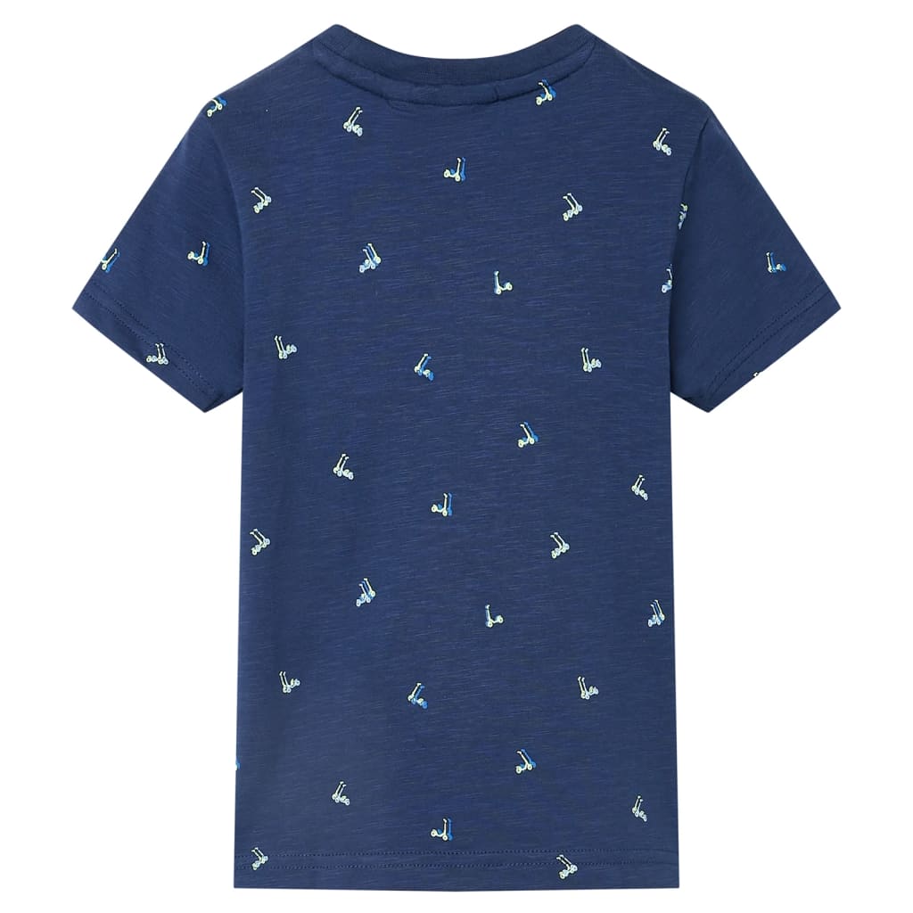 vidaXL Kindershirt 92 donkerblauw afbeelding