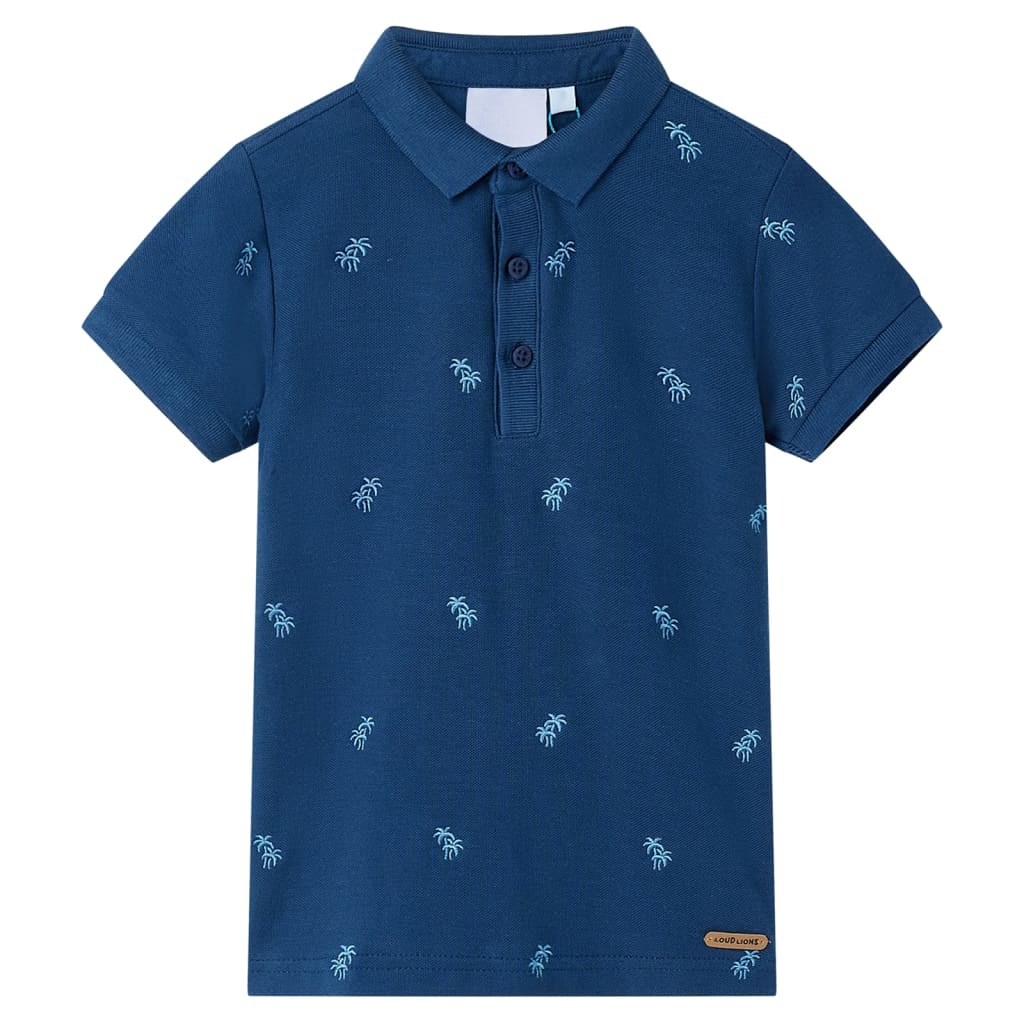 Tricou polo pentru copii, albastru închis, 128