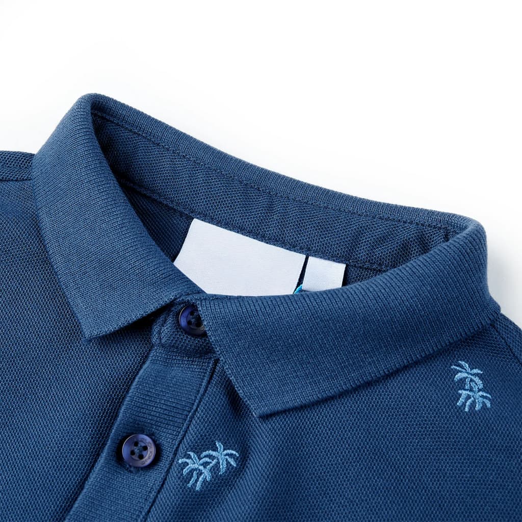 Thumbnail - vidaXL Kinder-Poloshirt Dunkelblau 140