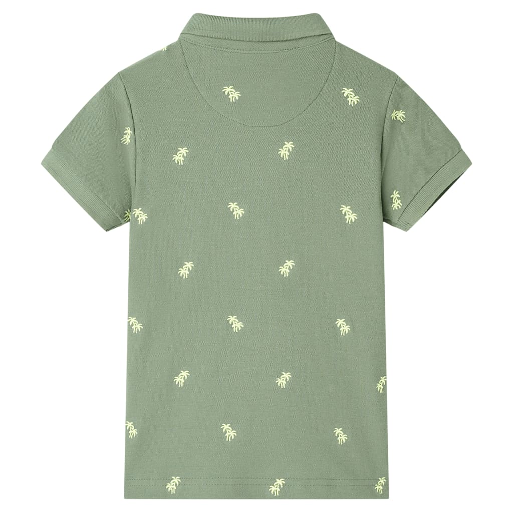 vidaXL Kinderpoloshirt 104 kakikleurig afbeelding