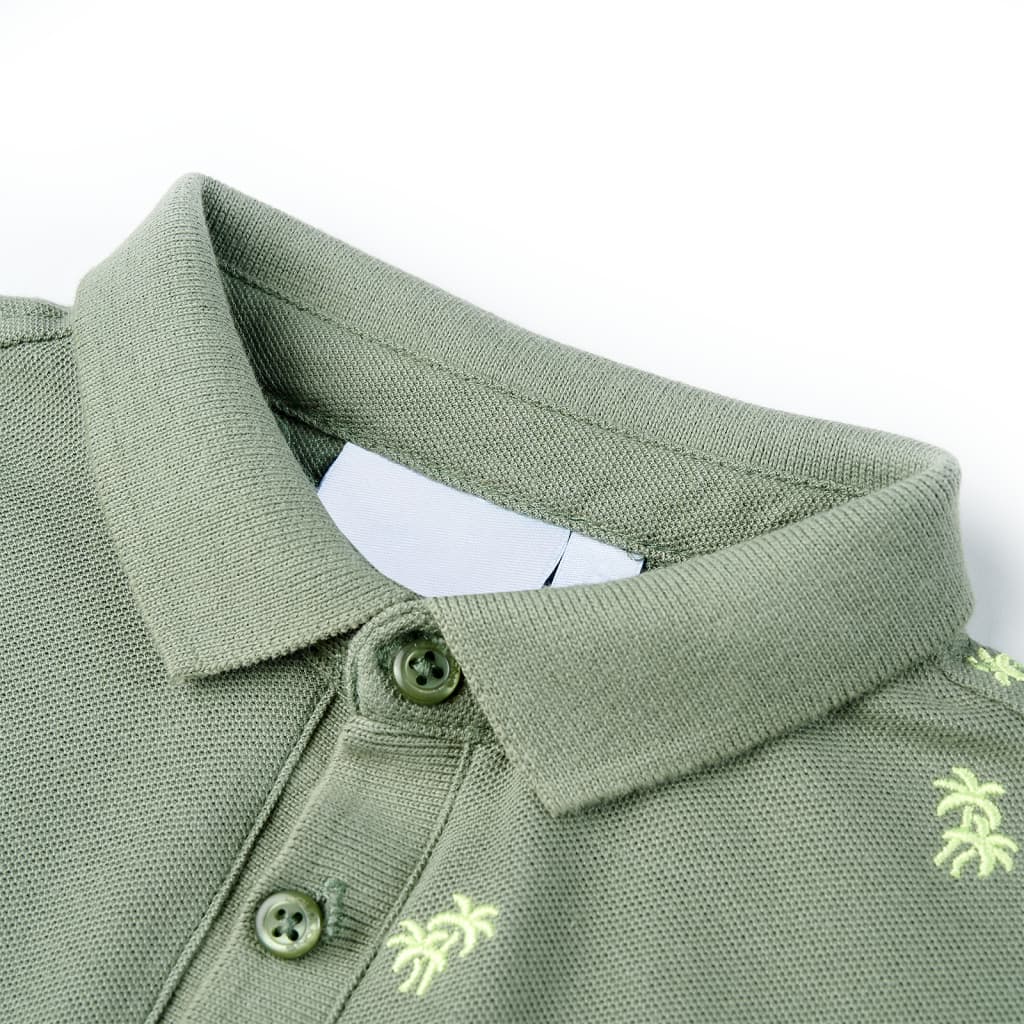 Thumbnail - vidaXL Kinder-Poloshirt Khaki 104