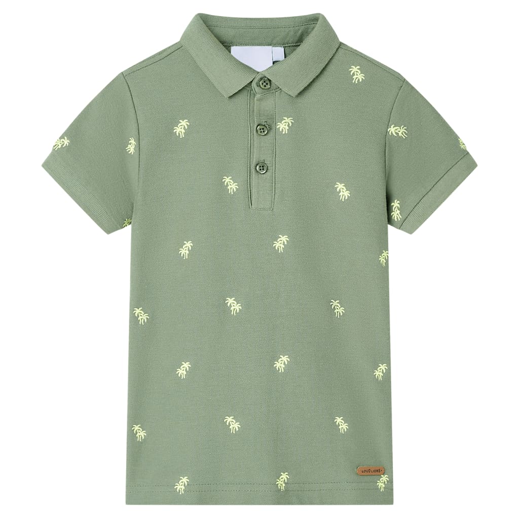 vidaXL Kinder-Poloshirt Khaki 128