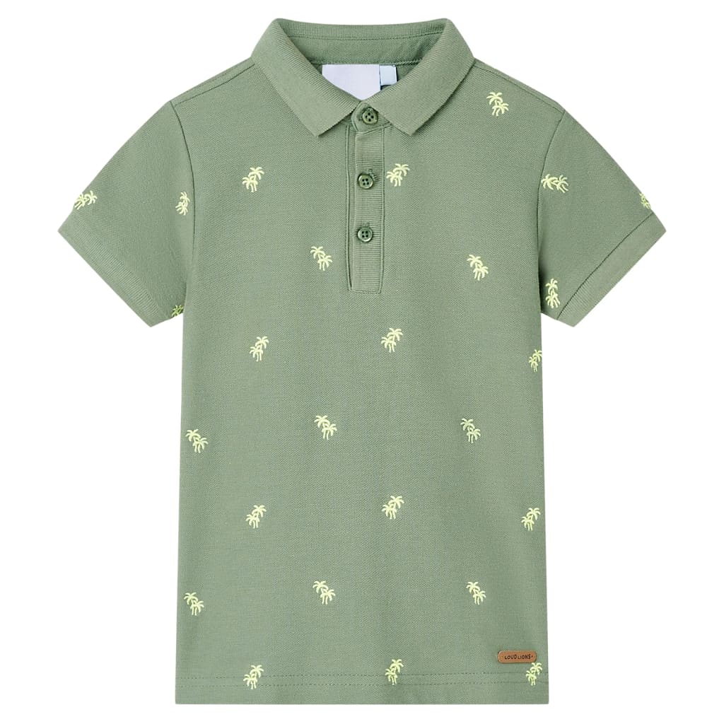 vidaXL Dětská polokošile khaki 140